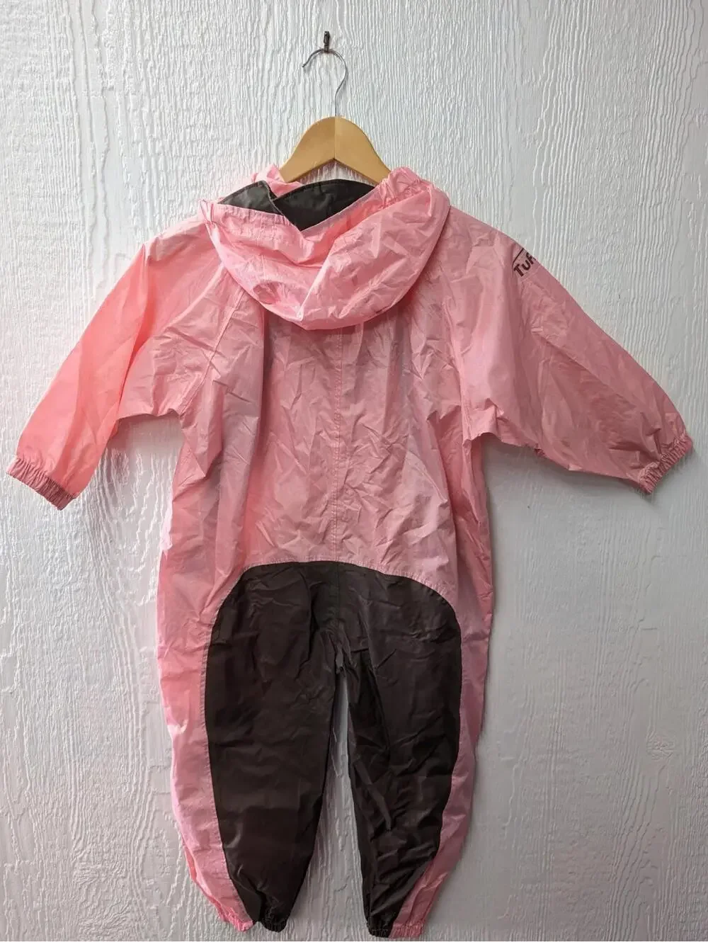 Tuffo Muddy Buddy Kids Rainsuit Hood Waterproof Rain Suit Pink 5T - Picture 5 of 5